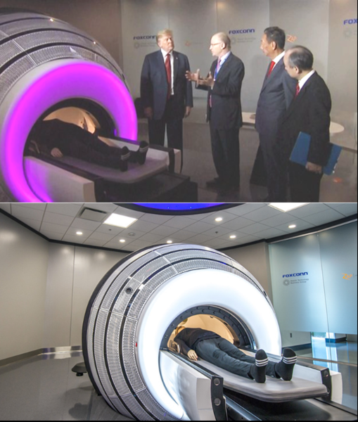 メドベッドを視察するトランプ